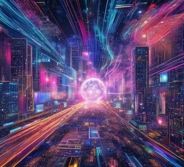 电子科技动态影像素材，视觉艺术的科技之光